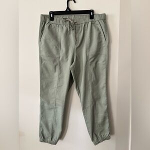 Women’s green joggers